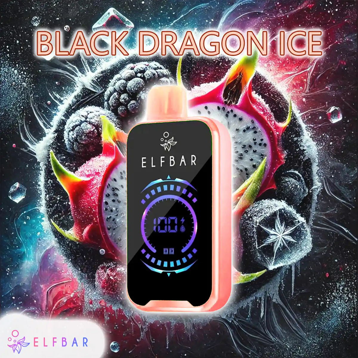 ELF BAR FS18000  Black Dragon Ice mit eisiger Frische  FEENBAR